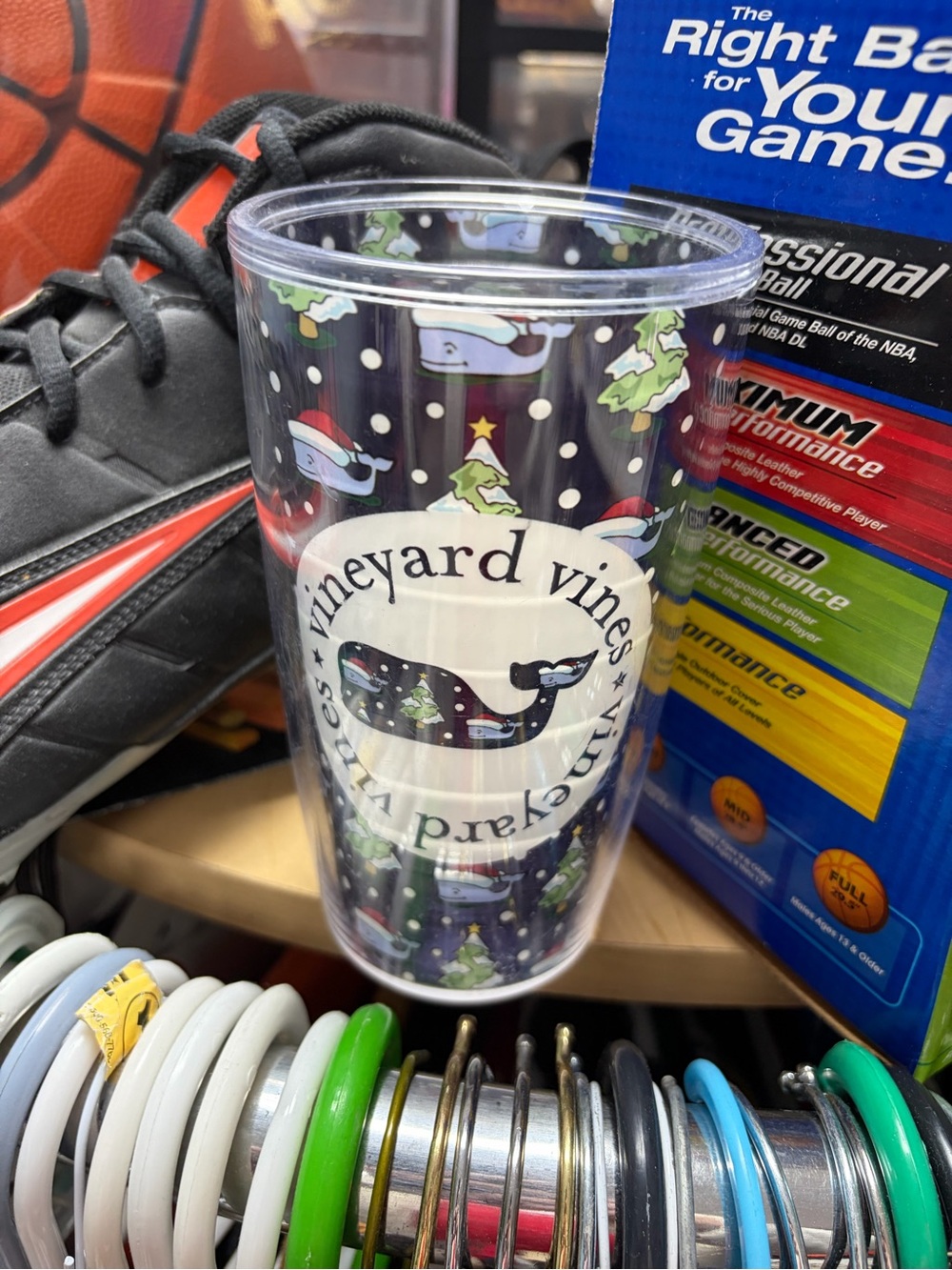 Vineyard Vines x tervis 16 oz tumbler insulated designer Christmas cup glass